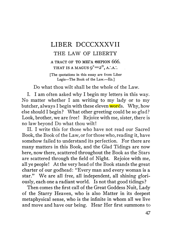 Original scan of The Equinox (Volume III, Number I), PDF page 53