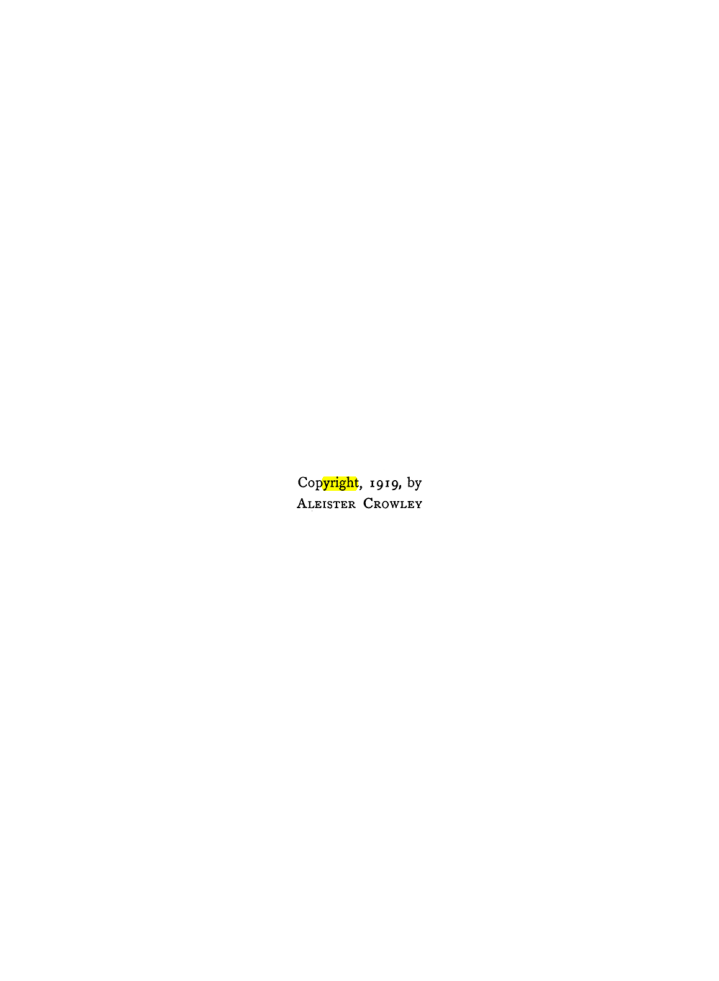 Original scan of The Equinox (Volume III, Number I), PDF page 6