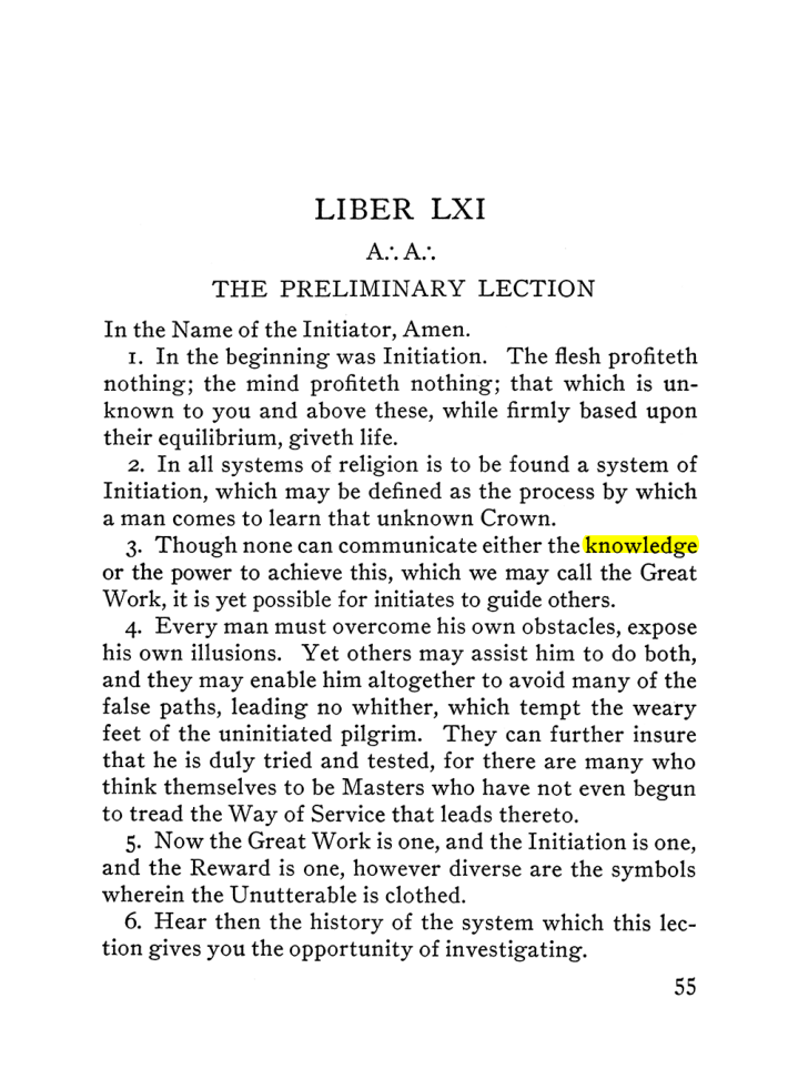 Original scan of The Equinox (Volume III, Number I), PDF page 61