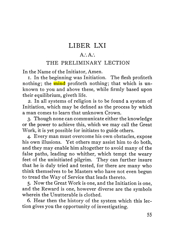 Original scan of The Equinox (Volume III, Number I), PDF page 61