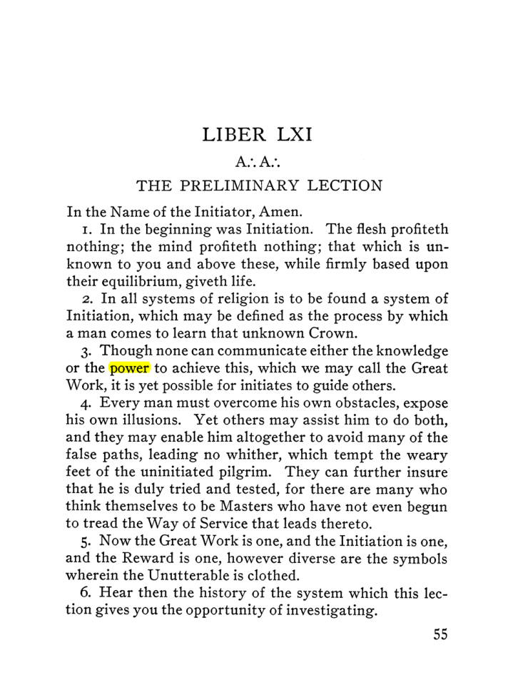 Original scan of The Equinox (Volume III, Number I), PDF page 61