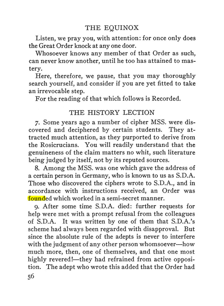 Original scan of The Equinox (Volume III, Number I), PDF page 62
