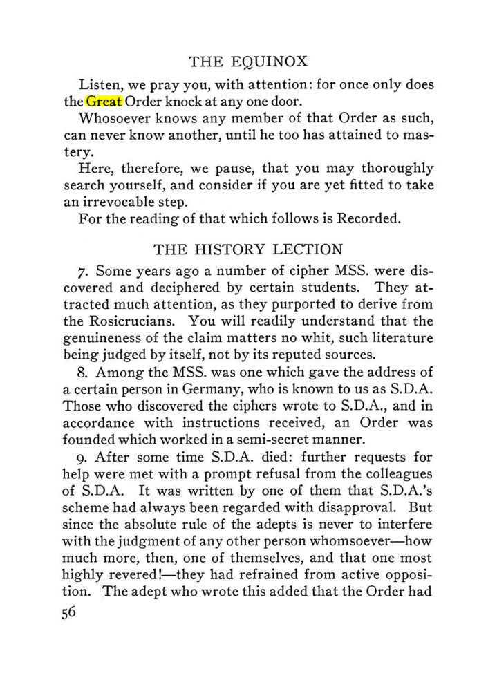 Original scan of The Equinox (Volume III, Number I), PDF page 62