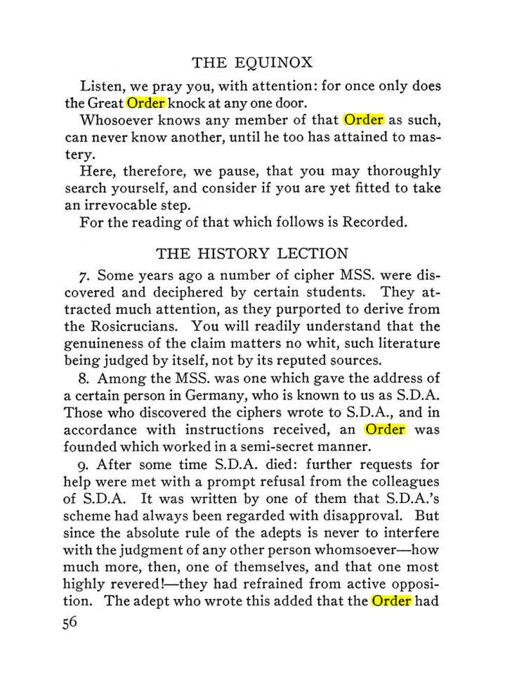 Original scan of The Equinox (Volume III, Number I), PDF page 62