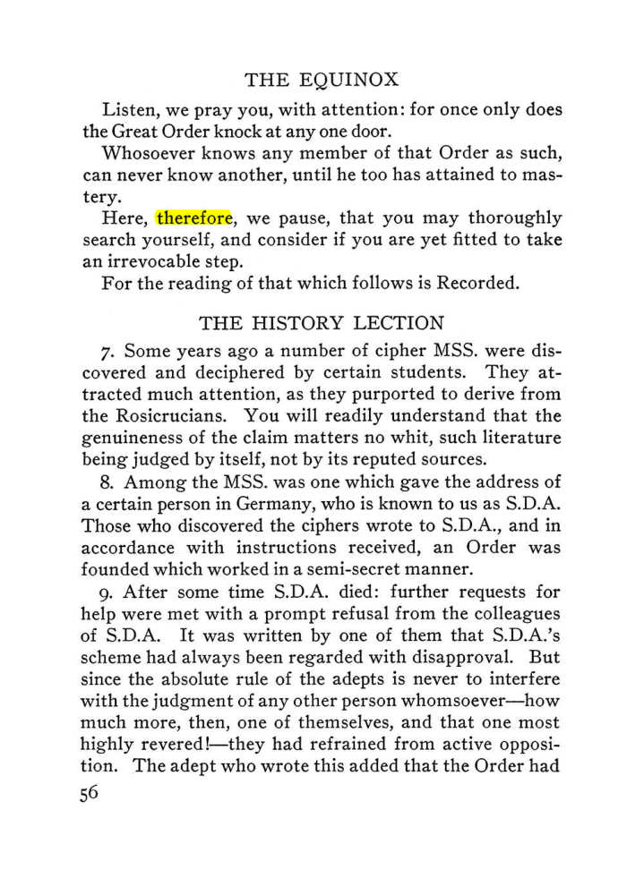 Original scan of The Equinox (Volume III, Number I), PDF page 62