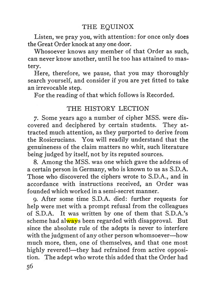 Original scan of The Equinox (Volume III, Number I), PDF page 62