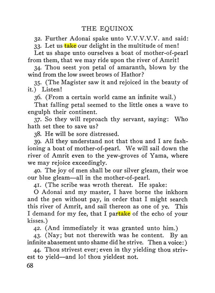 Original scan of The Equinox (Volume III, Number I), PDF page 74