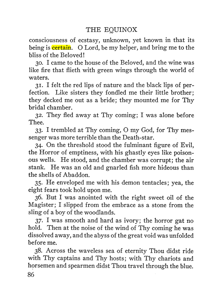Original scan of The Equinox (Volume III, Number I), PDF page 92