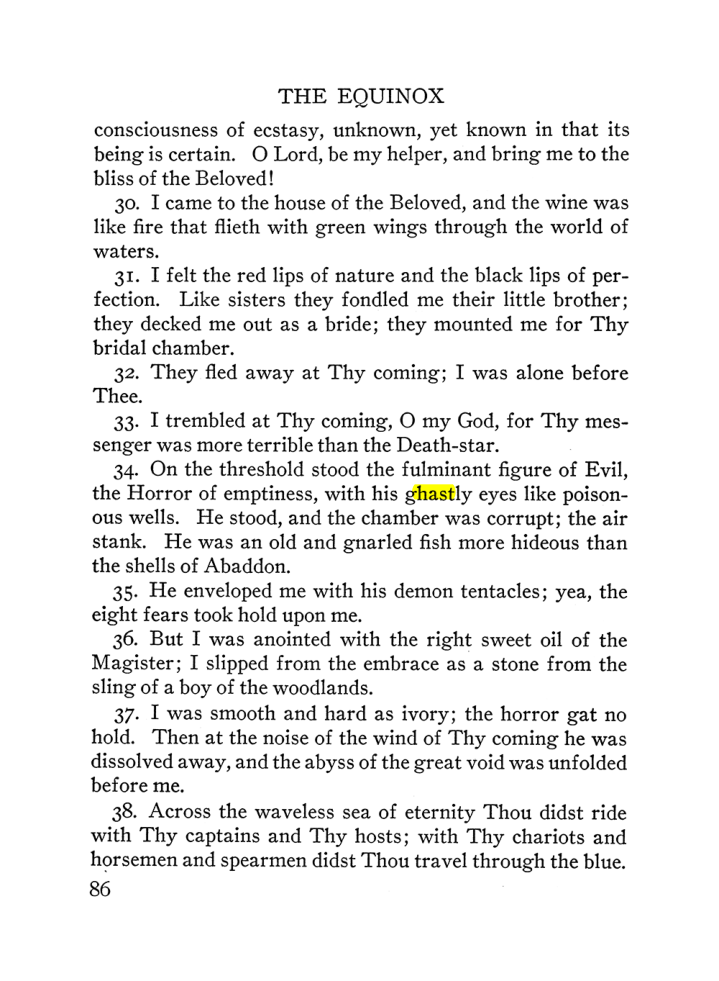 Original scan of The Equinox (Volume III, Number I), PDF page 92