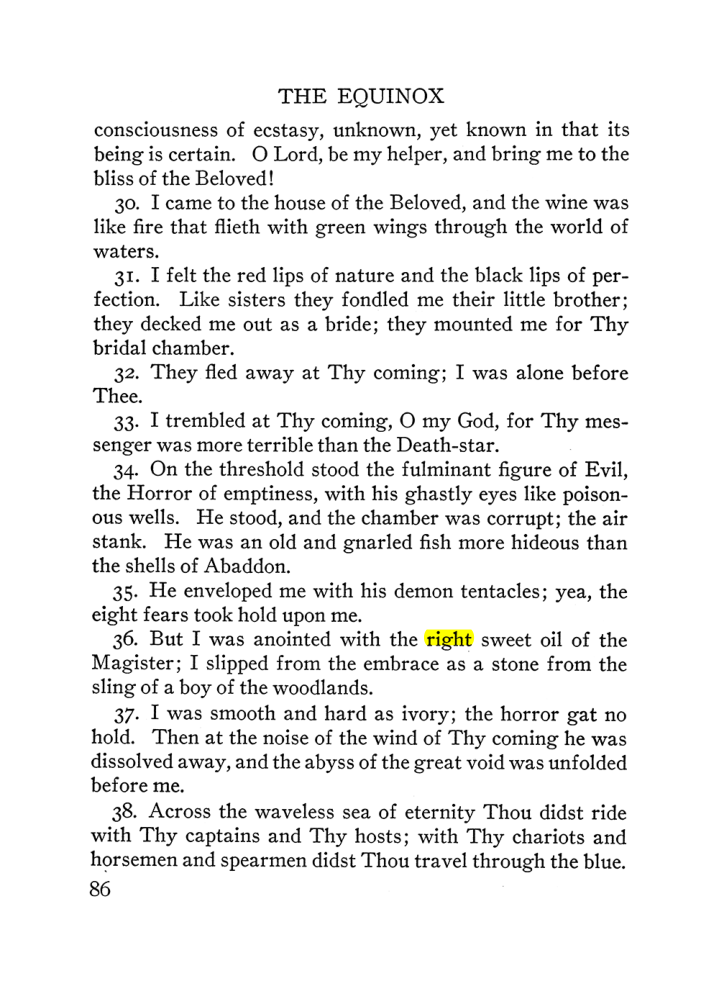Original scan of The Equinox (Volume III, Number I), PDF page 92