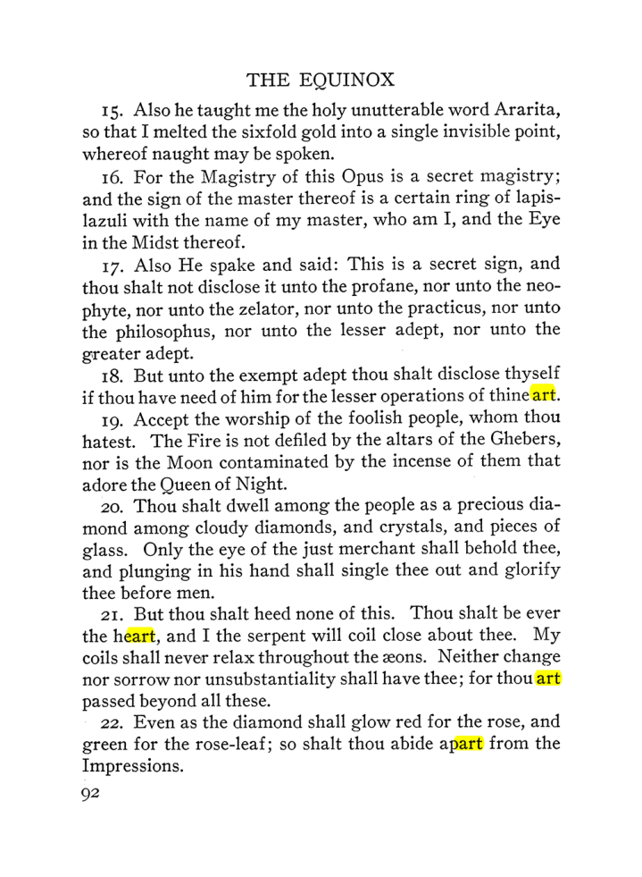 Original scan of The Equinox (Volume III, Number I), PDF page 98