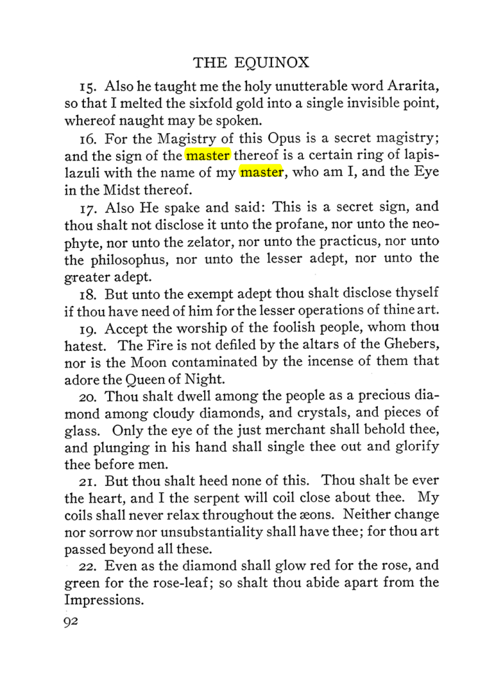 Original scan of The Equinox (Volume III, Number I), PDF page 98