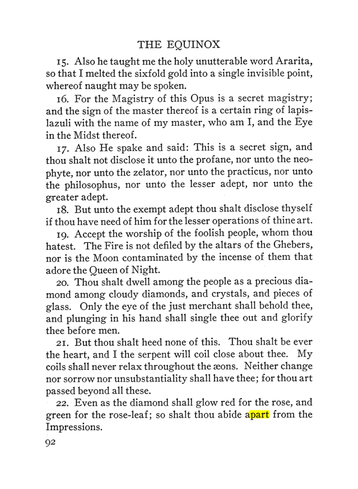 Original scan of The Equinox (Volume III, Number I), PDF page 98
