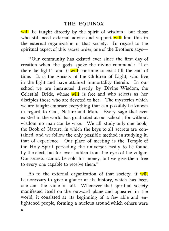 Original scan of The Equinox (Volume I, Number X), PDF page 10