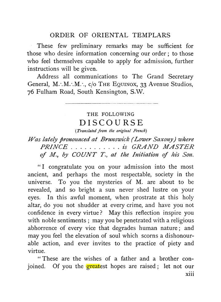 Original scan of The Equinox (Volume I, Number X), PDF page 13