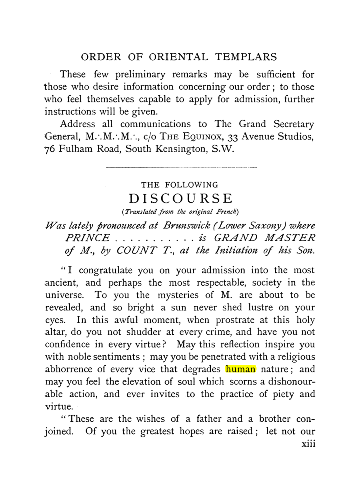 Original scan of The Equinox (Volume I, Number X), PDF page 13