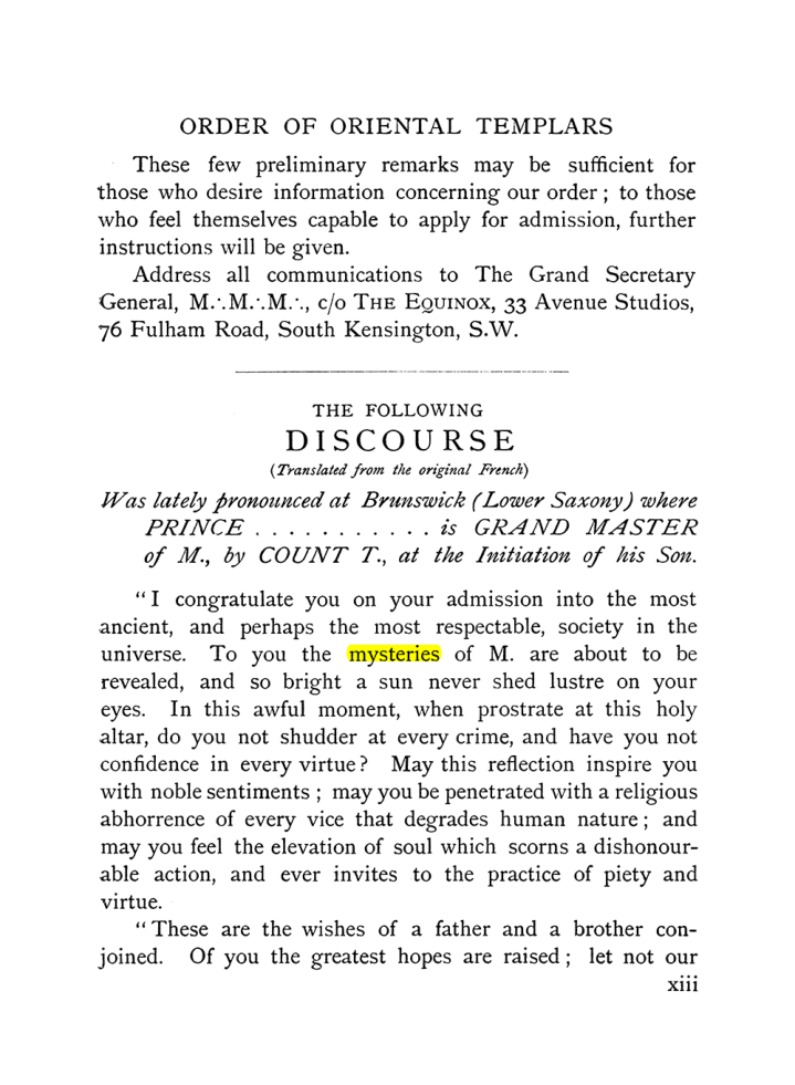 Original scan of The Equinox (Volume I, Number X), PDF page 13