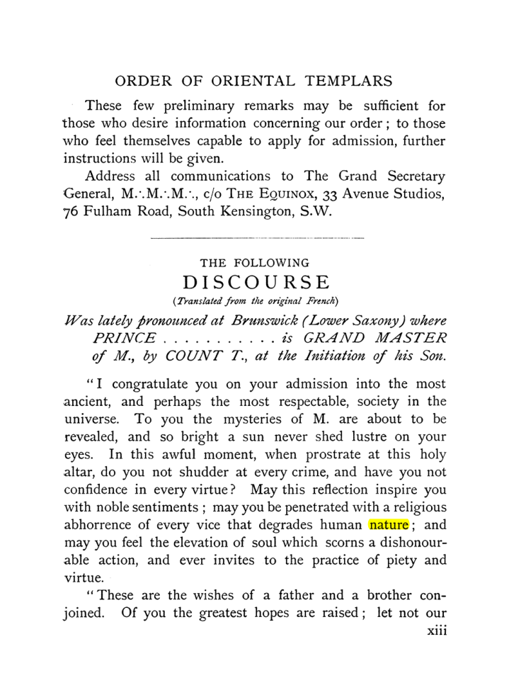 Original scan of The Equinox (Volume I, Number X), PDF page 13