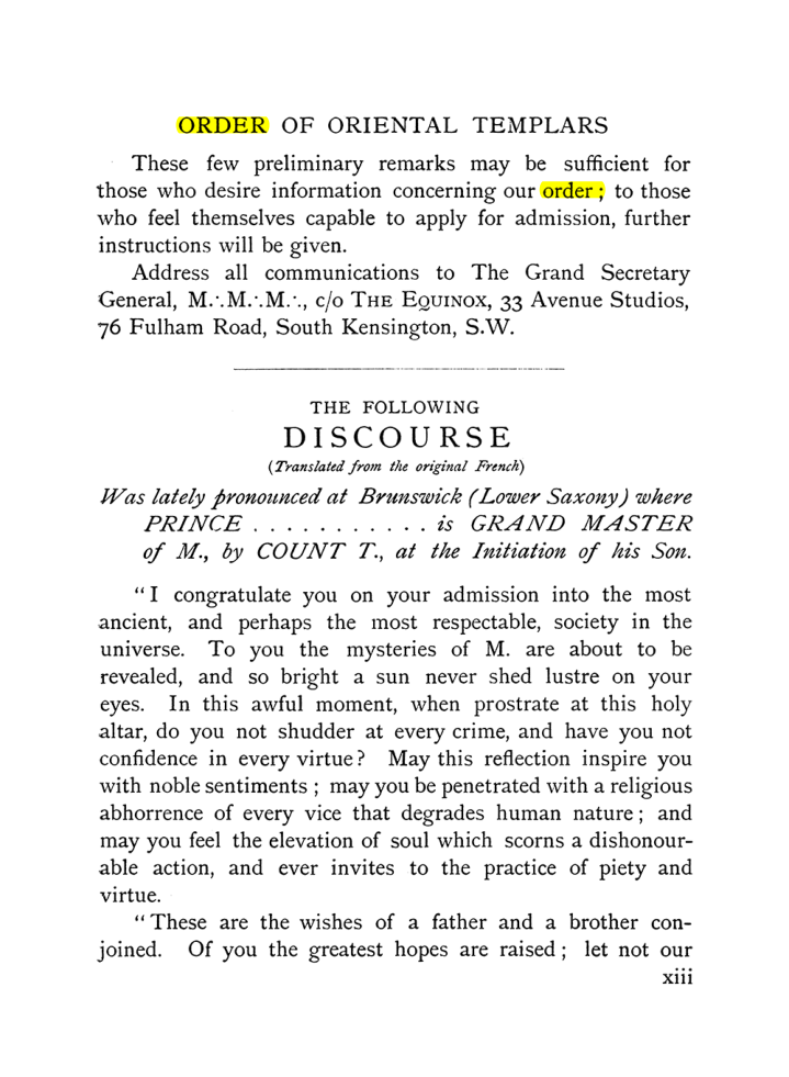 Original scan of The Equinox (Volume I, Number X), PDF page 13