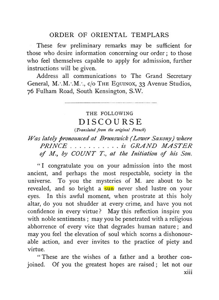 Original scan of The Equinox (Volume I, Number X), PDF page 13