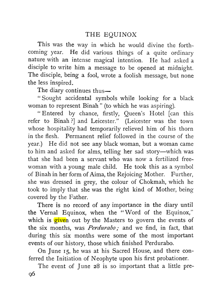 Original scan of The Equinox (Volume I, Number X), PDF page 136