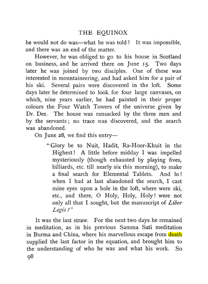 Original scan of The Equinox (Volume I, Number X), PDF page 138