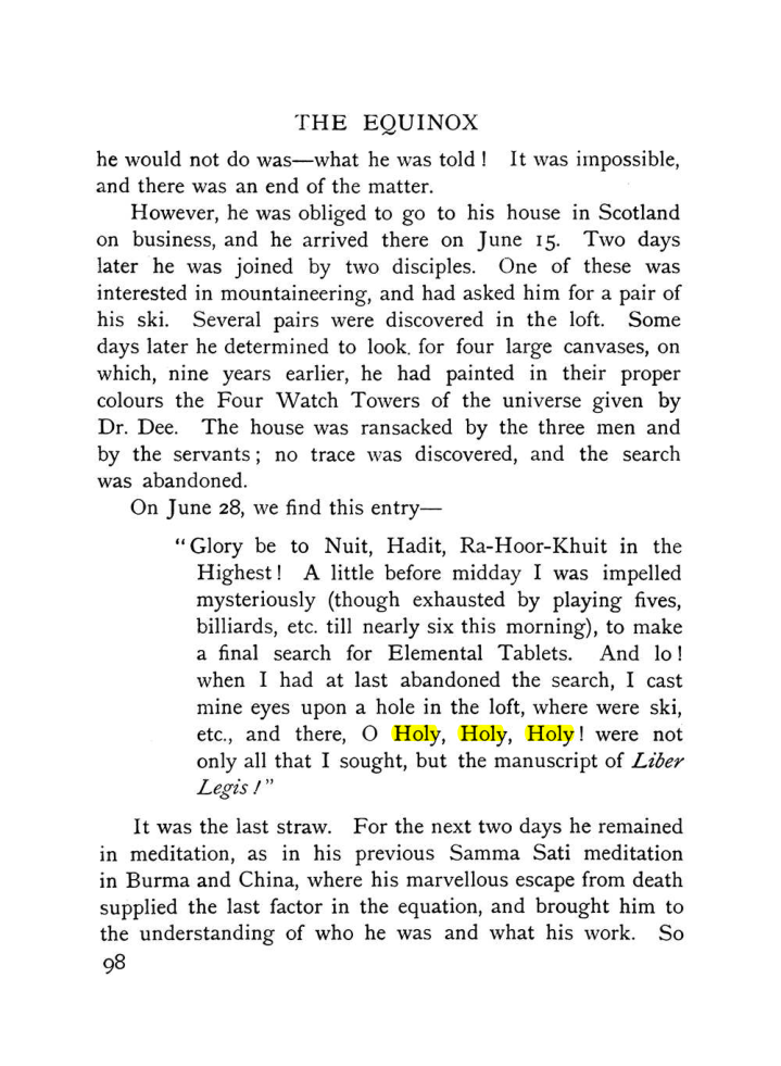 Original scan of The Equinox (Volume I, Number X), PDF page 138