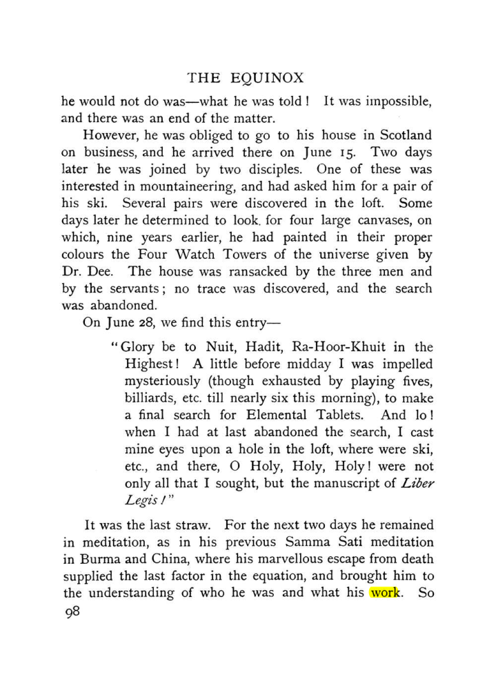 Original scan of The Equinox (Volume I, Number X), PDF page 138