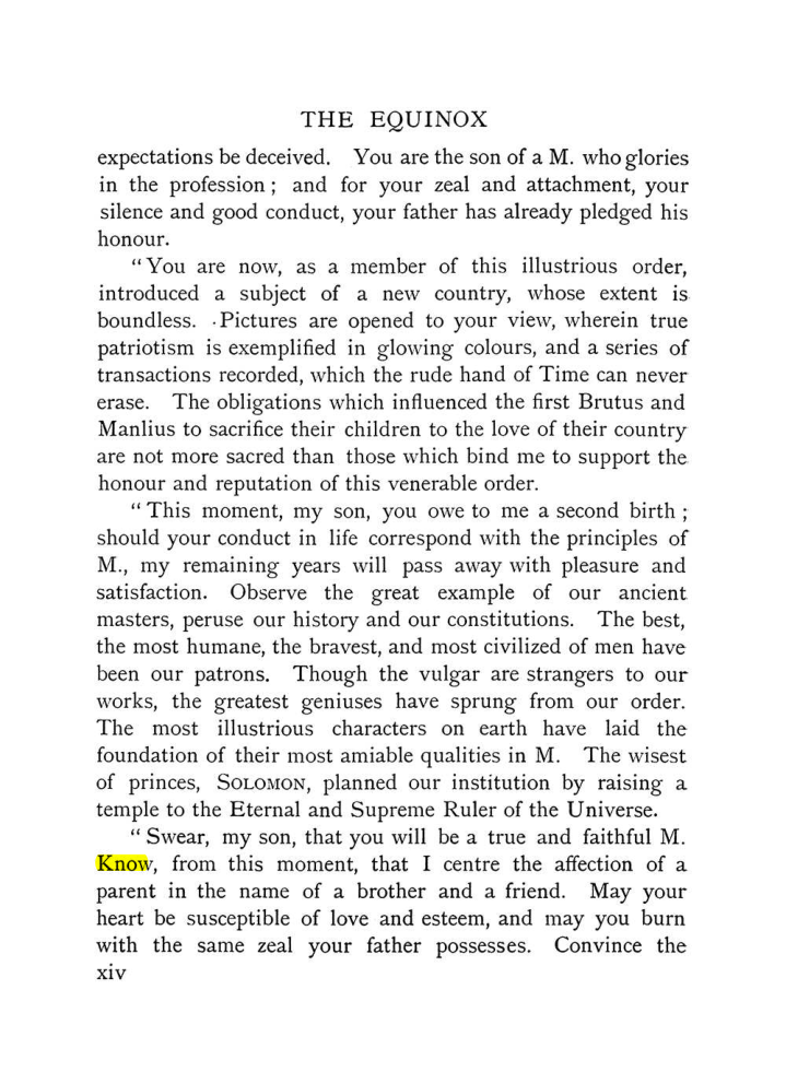 Original scan of The Equinox (Volume I, Number X), PDF page 14