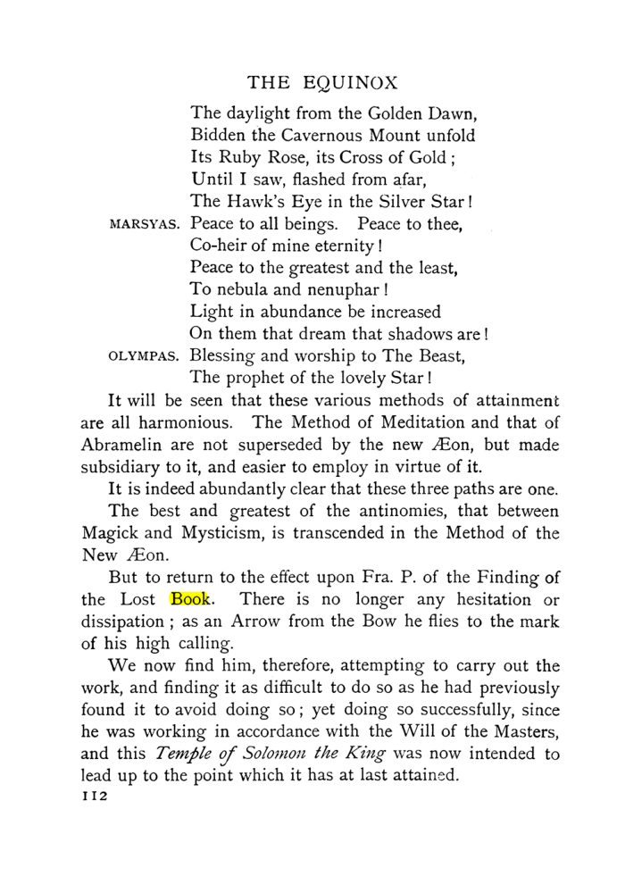 Original scan of The Equinox (Volume I, Number X), PDF page 152