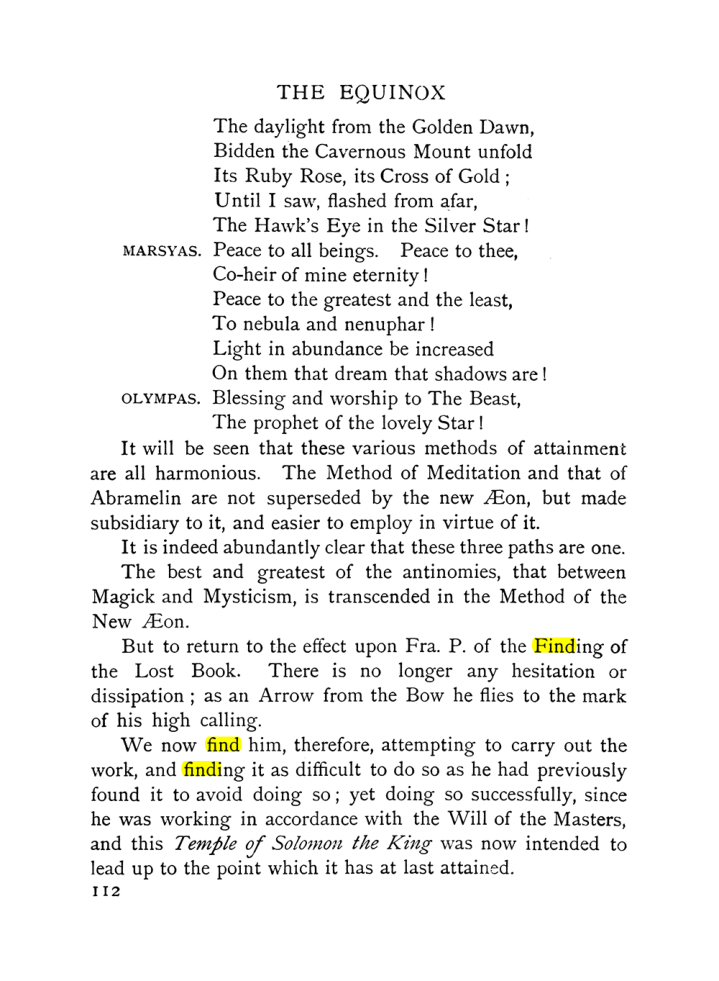 Original scan of The Equinox (Volume I, Number X), PDF page 152