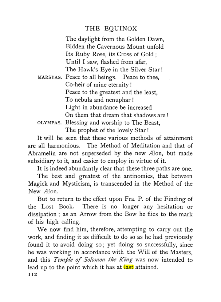 Original scan of The Equinox (Volume I, Number X), PDF page 152
