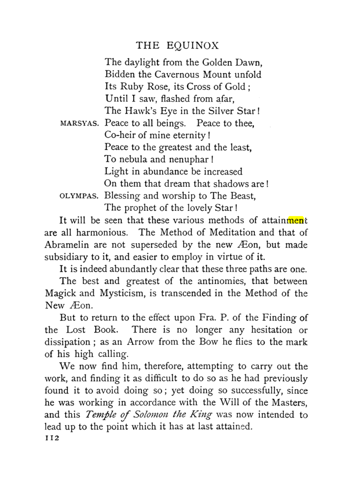 Original scan of The Equinox (Volume I, Number X), PDF page 152