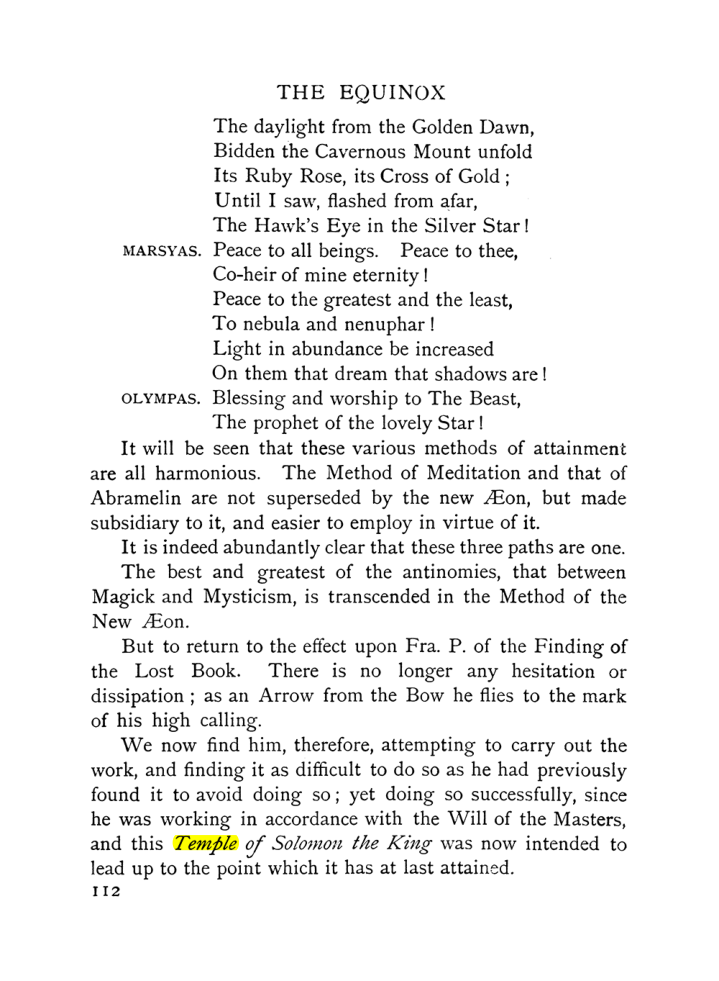 Original scan of The Equinox (Volume I, Number X), PDF page 152