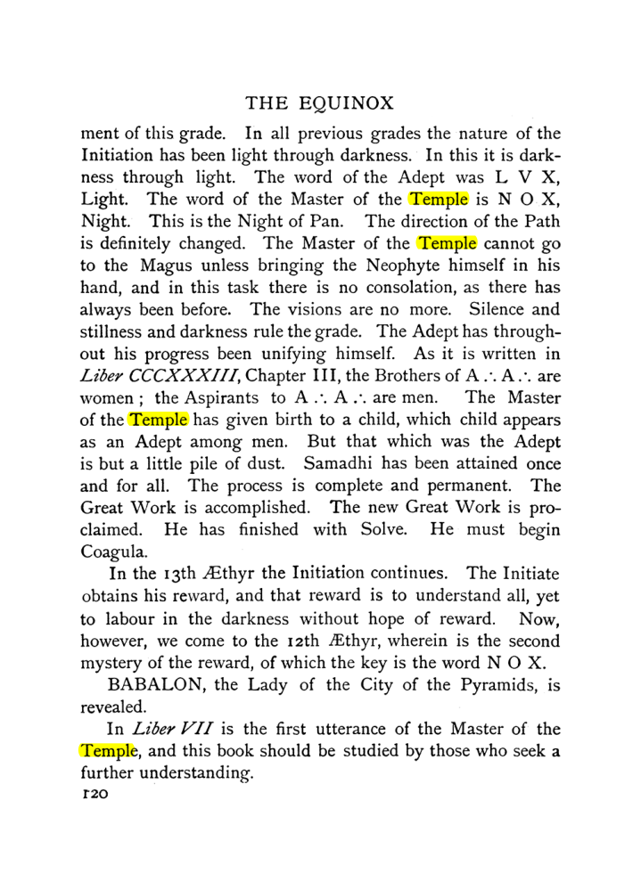 Original scan of The Equinox (Volume I, Number X), PDF page 160