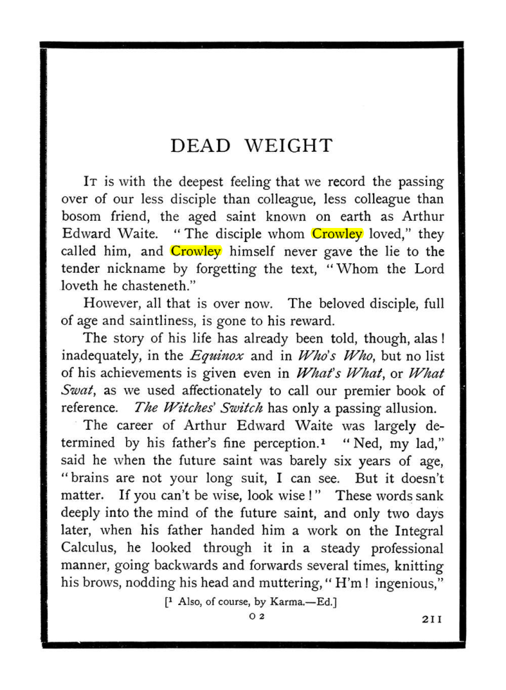 Original scan of The Equinox (Volume I, Number X), PDF page 249
