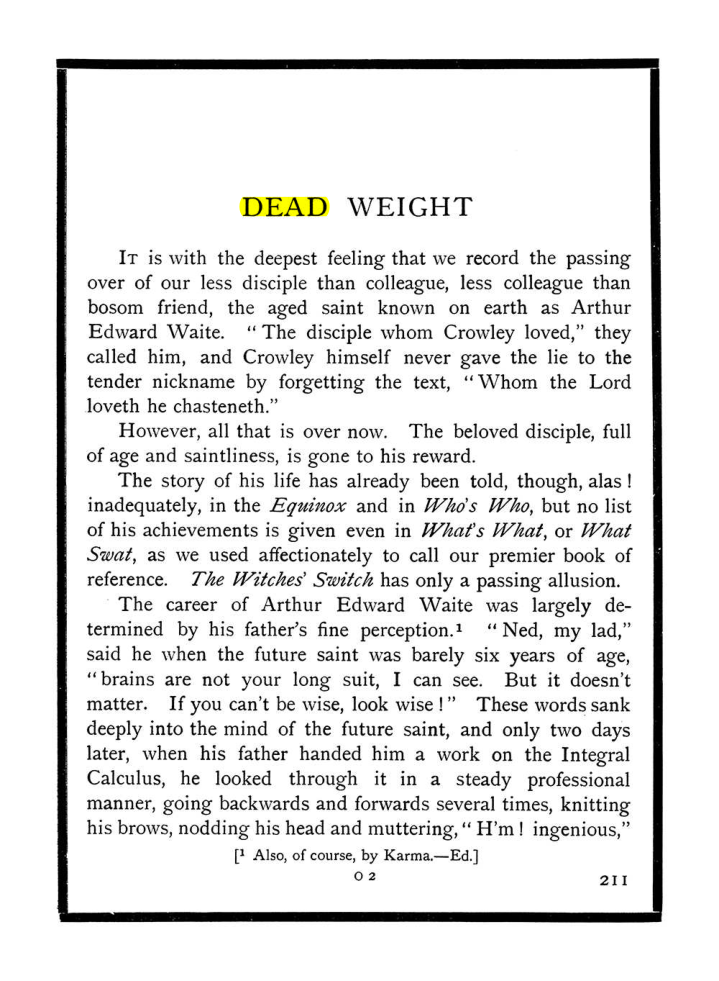 Original scan of The Equinox (Volume I, Number X), PDF page 249