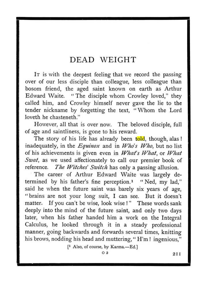 Original scan of The Equinox (Volume I, Number X), PDF page 249