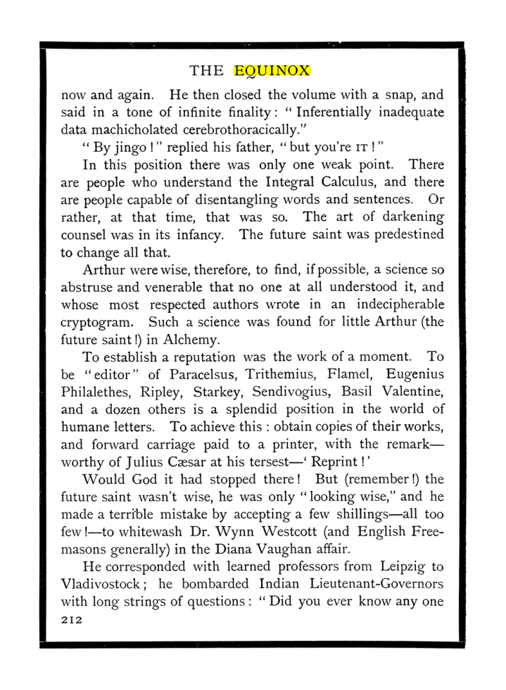 Original scan of The Equinox (Volume I, Number X), PDF page 250