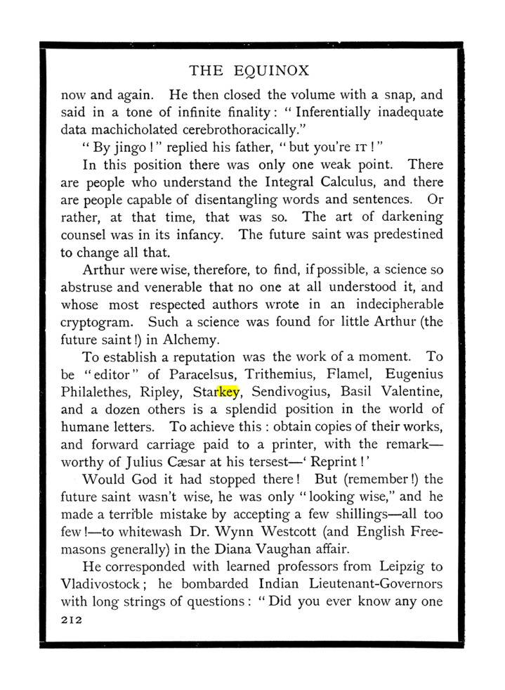 Original scan of The Equinox (Volume I, Number X), PDF page 250
