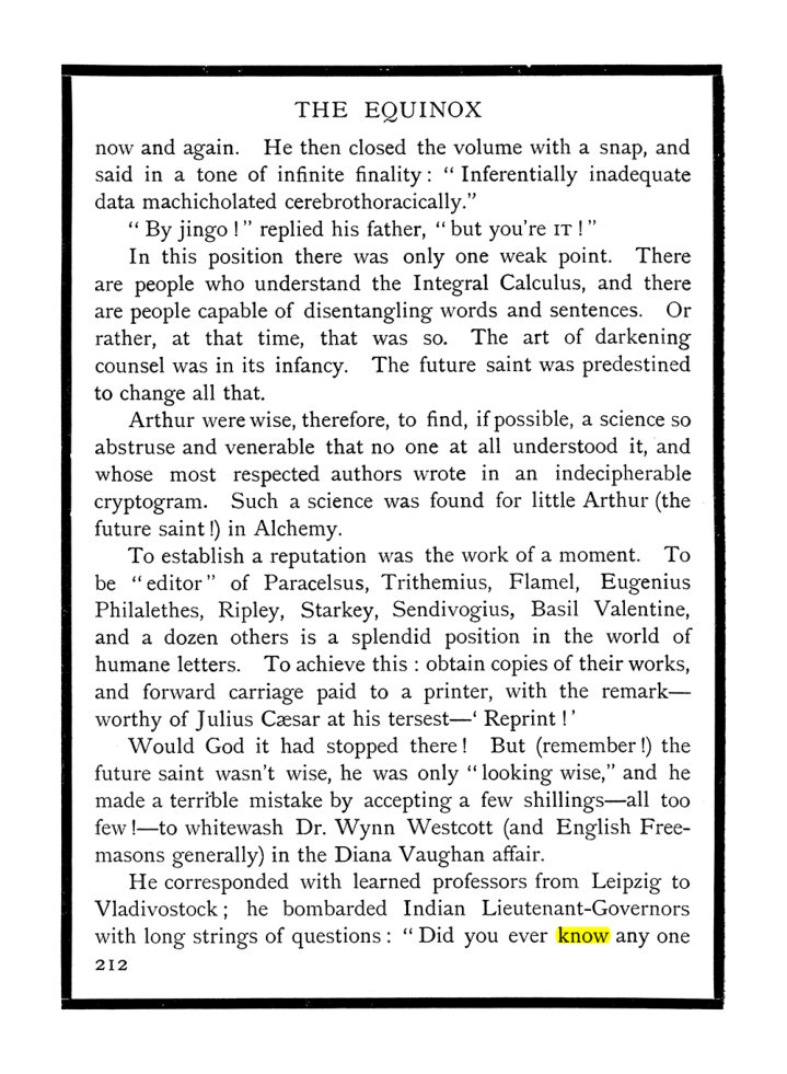Original scan of The Equinox (Volume I, Number X), PDF page 250