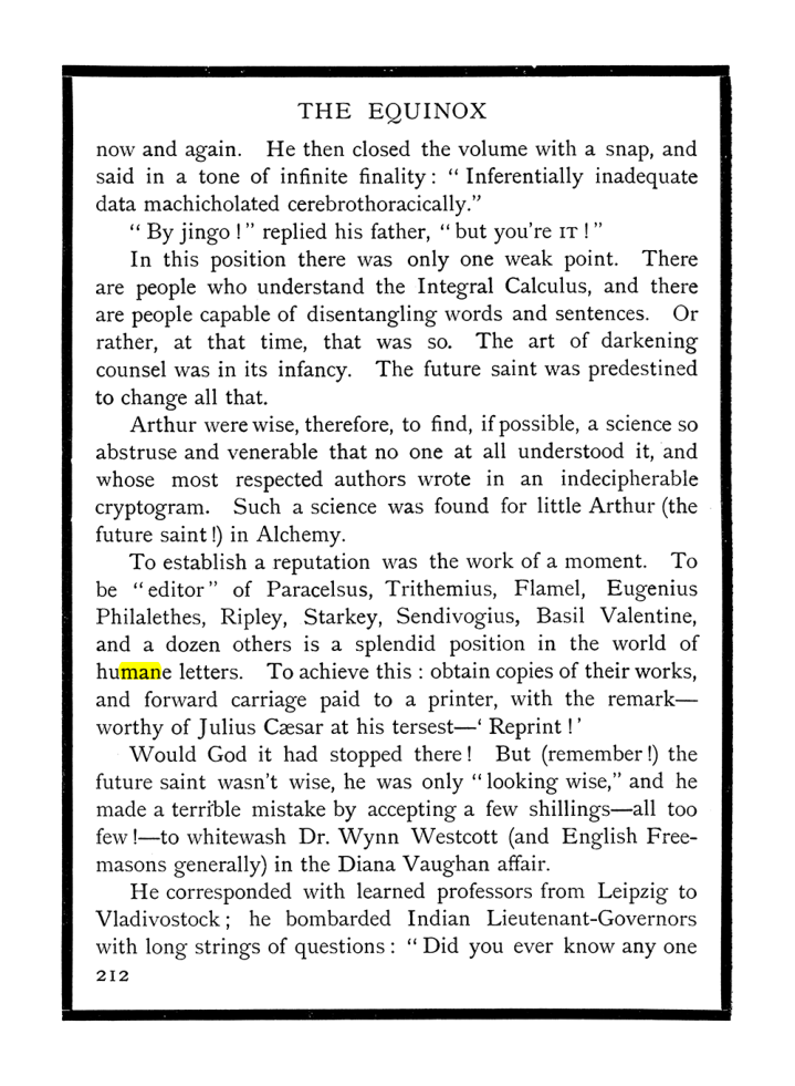 Original scan of The Equinox (Volume I, Number X), PDF page 250
