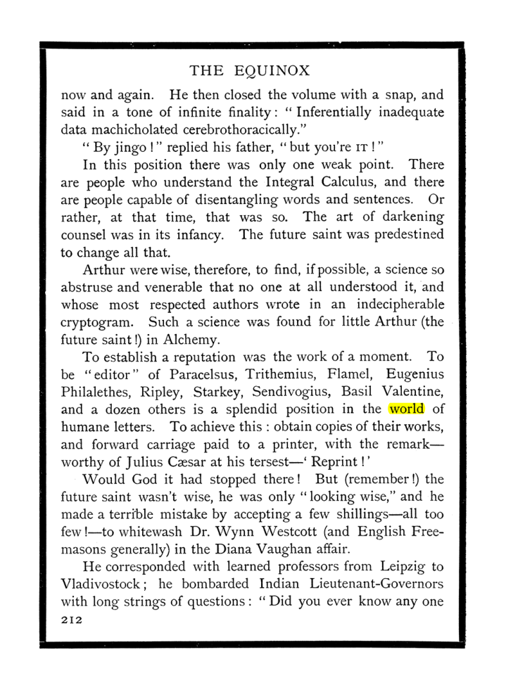 Original scan of The Equinox (Volume I, Number X), PDF page 250