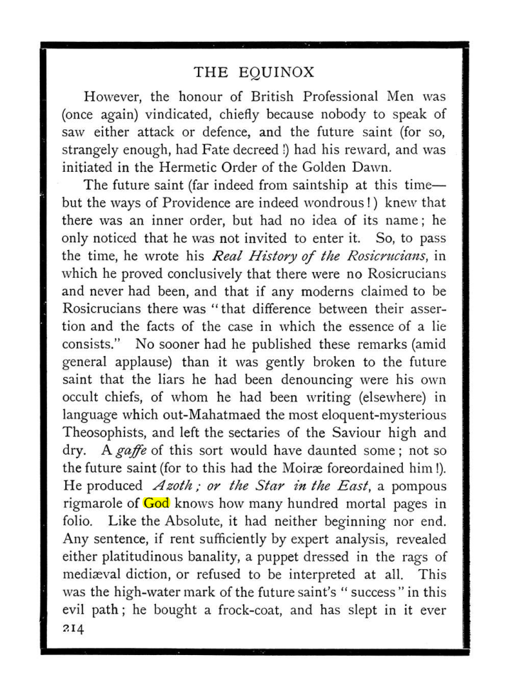 Original scan of The Equinox (Volume I, Number X), PDF page 252