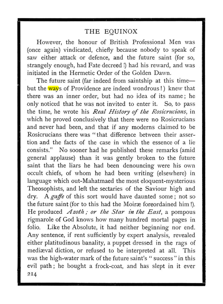 Original scan of The Equinox (Volume I, Number X), PDF page 252