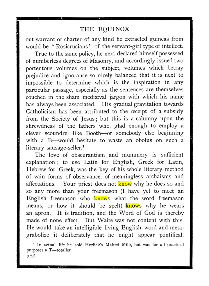 Original scan of The Equinox (Volume I, Number X), PDF page 254