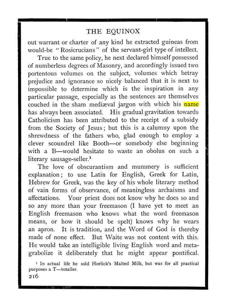 Original scan of The Equinox (Volume I, Number X), PDF page 254