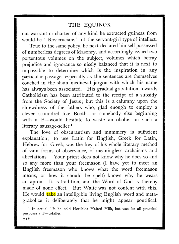 Original scan of The Equinox (Volume I, Number X), PDF page 254