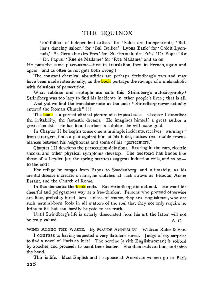 Original scan of The Equinox (Volume I, Number X), PDF page 266