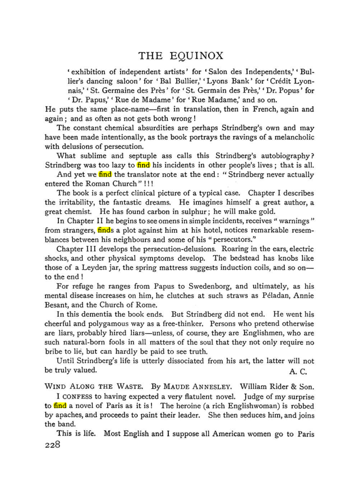 Original scan of The Equinox (Volume I, Number X), PDF page 266